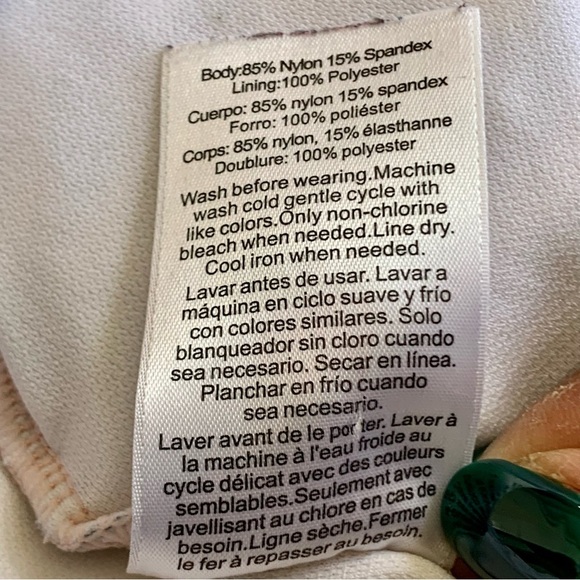 As Rose Rich One Piece Halter Swimsuit Girl’s Sz 16 Ruffles Multi Colour Print - Picture 8 of 9